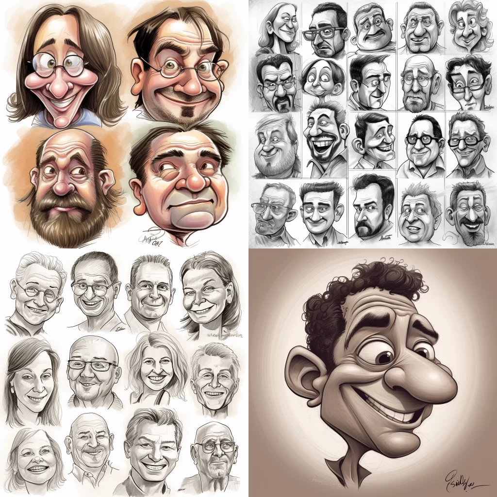 Personality-Gift: Caricature, Humorous, Simple.