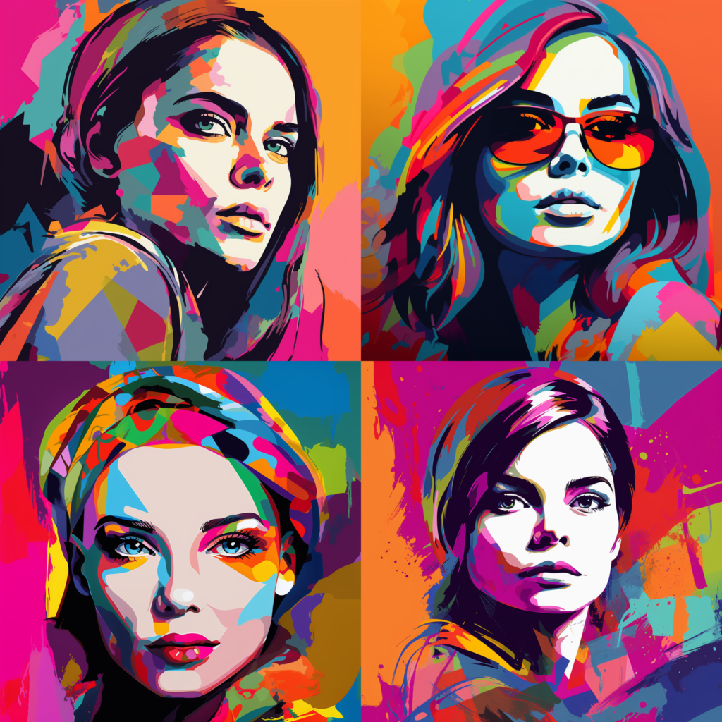 Vibrant Pop Art Person Portraits.