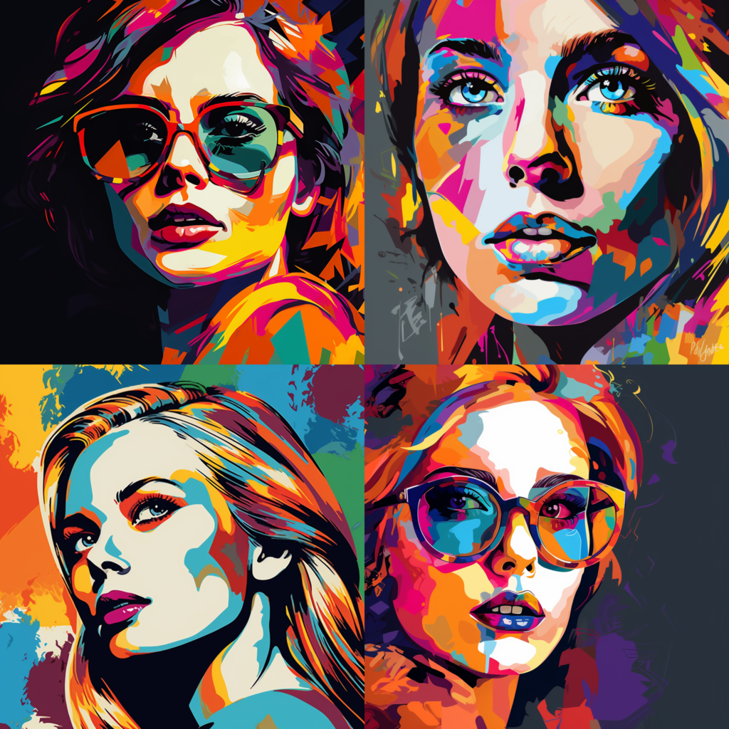 Pop Art Person Portraits: Vibrant, Bold.