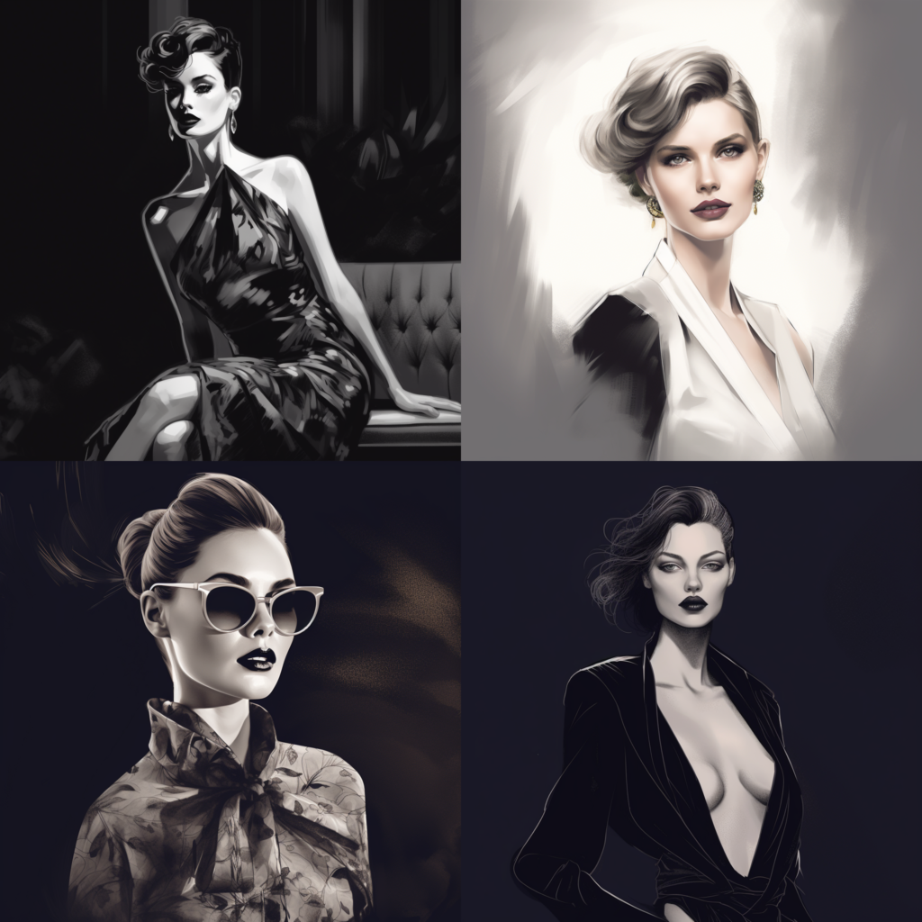 High Fashion Cinematic Illustrations.