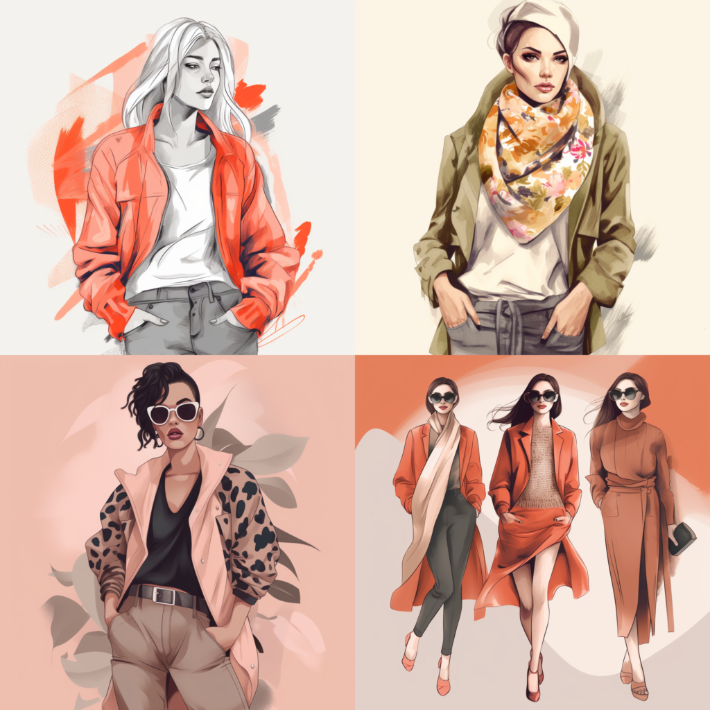 Trendy Fashion Illustration: Neutral.